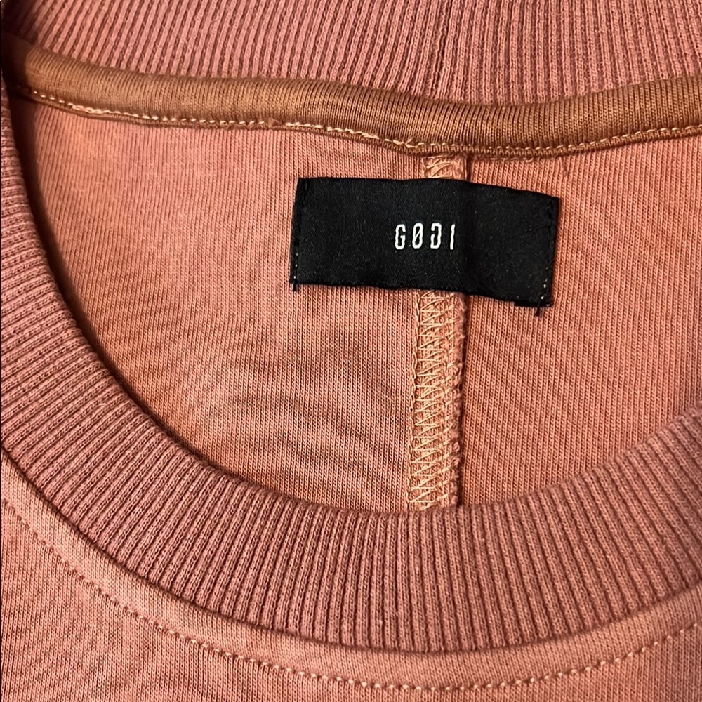 GODI Wear Short Sleeve Flair Heavyweight Sweatshirt T Shirt - Picture 6 of 11